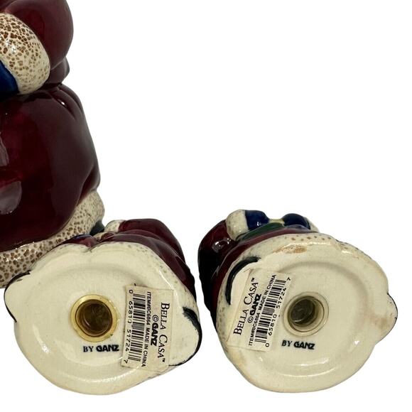 Bella Casa by Ganz Santa Claus Cookie Jar And Matching Salt and Pepper Set! - Picture 5 of 6